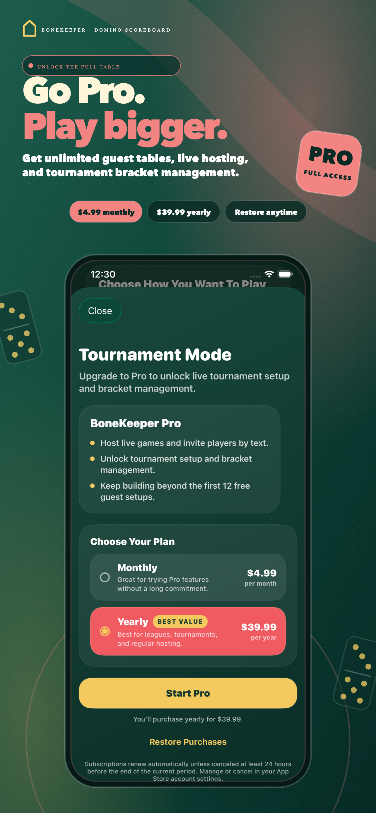 BoneKeeper Pro plans and benefits