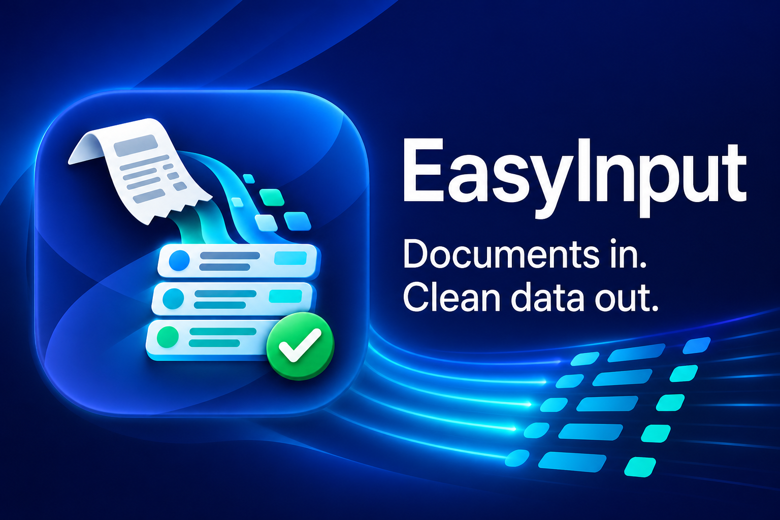 EasyInput document capture and clean data visual